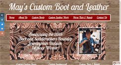 Desktop Screenshot of maybootandleather.com
