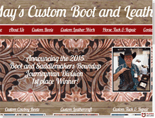 Tablet Screenshot of maybootandleather.com